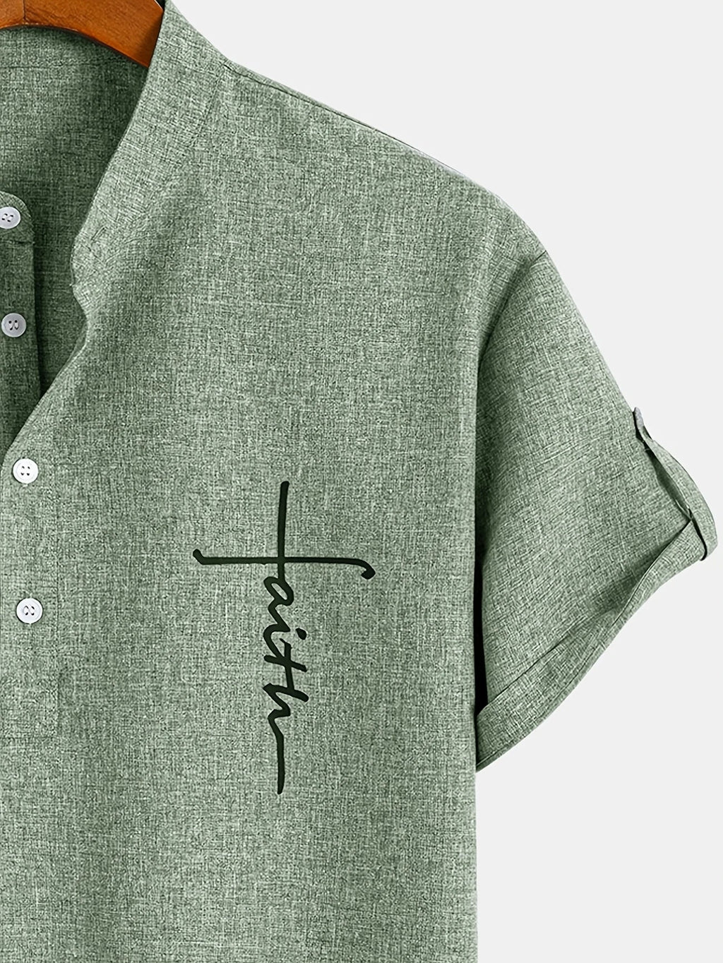 Harlan - Textured High-Collar Shirt