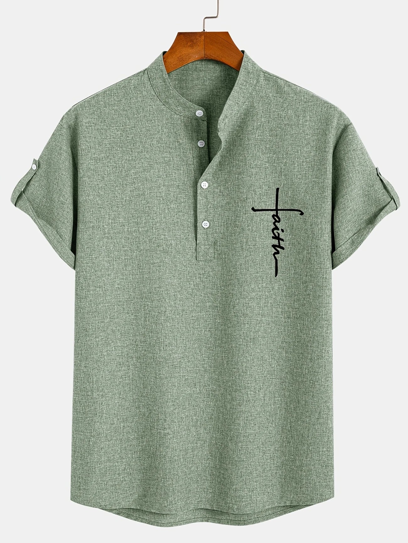 Harlan - Textured High-Collar Shirt