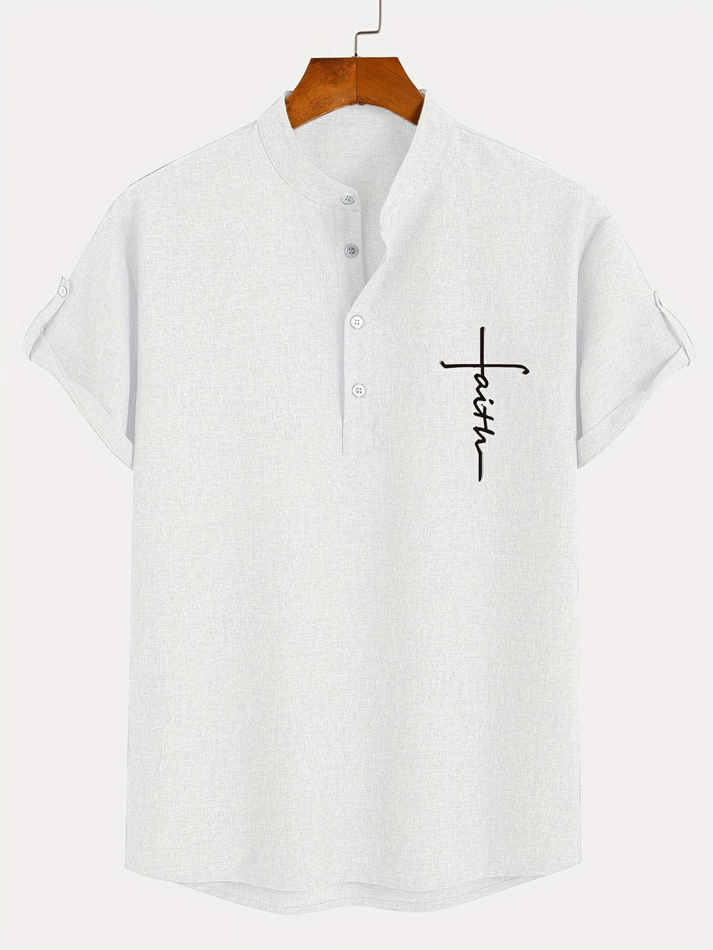 Harlan - Textured High-Collar Shirt