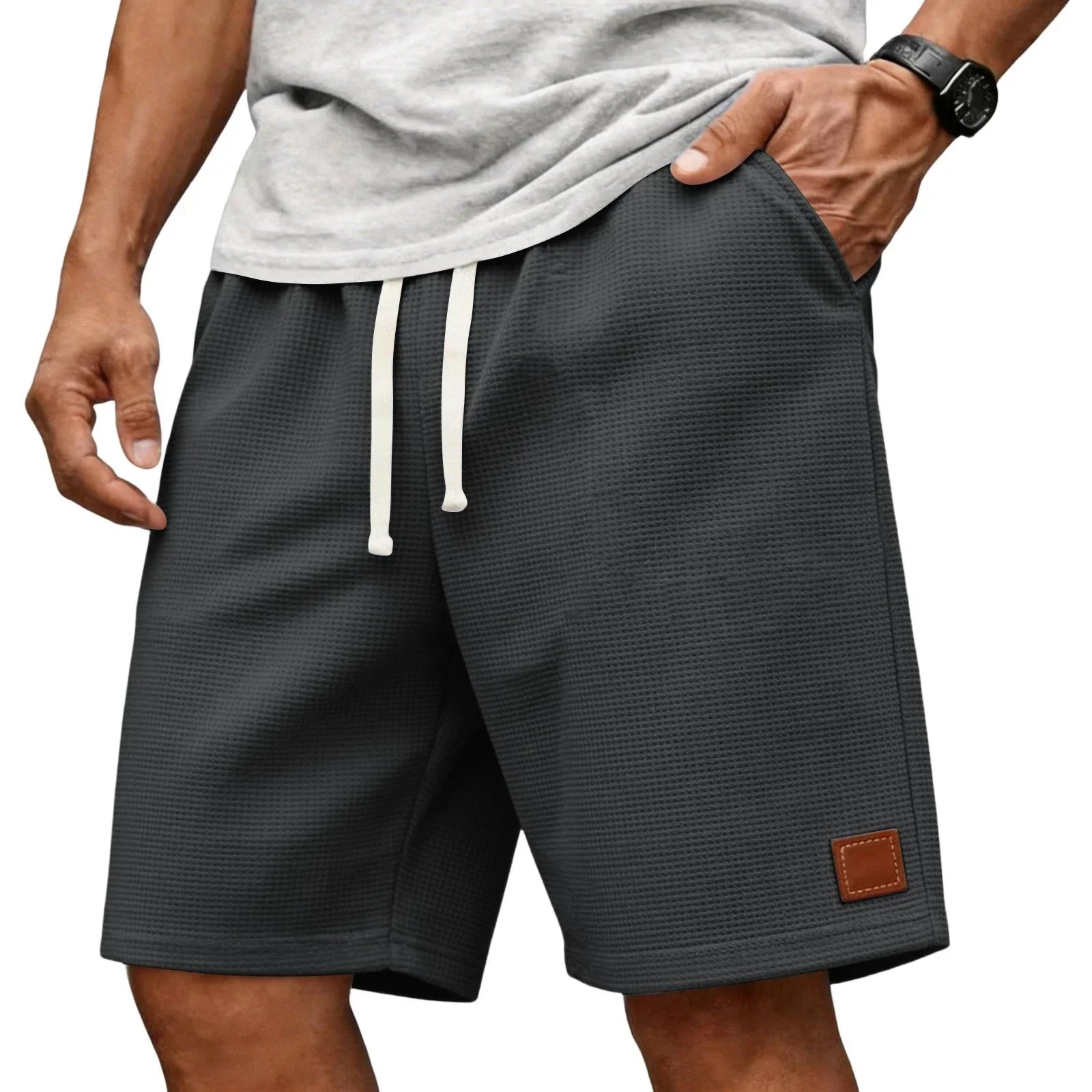 Garenix - Textured Athleisure Shorts