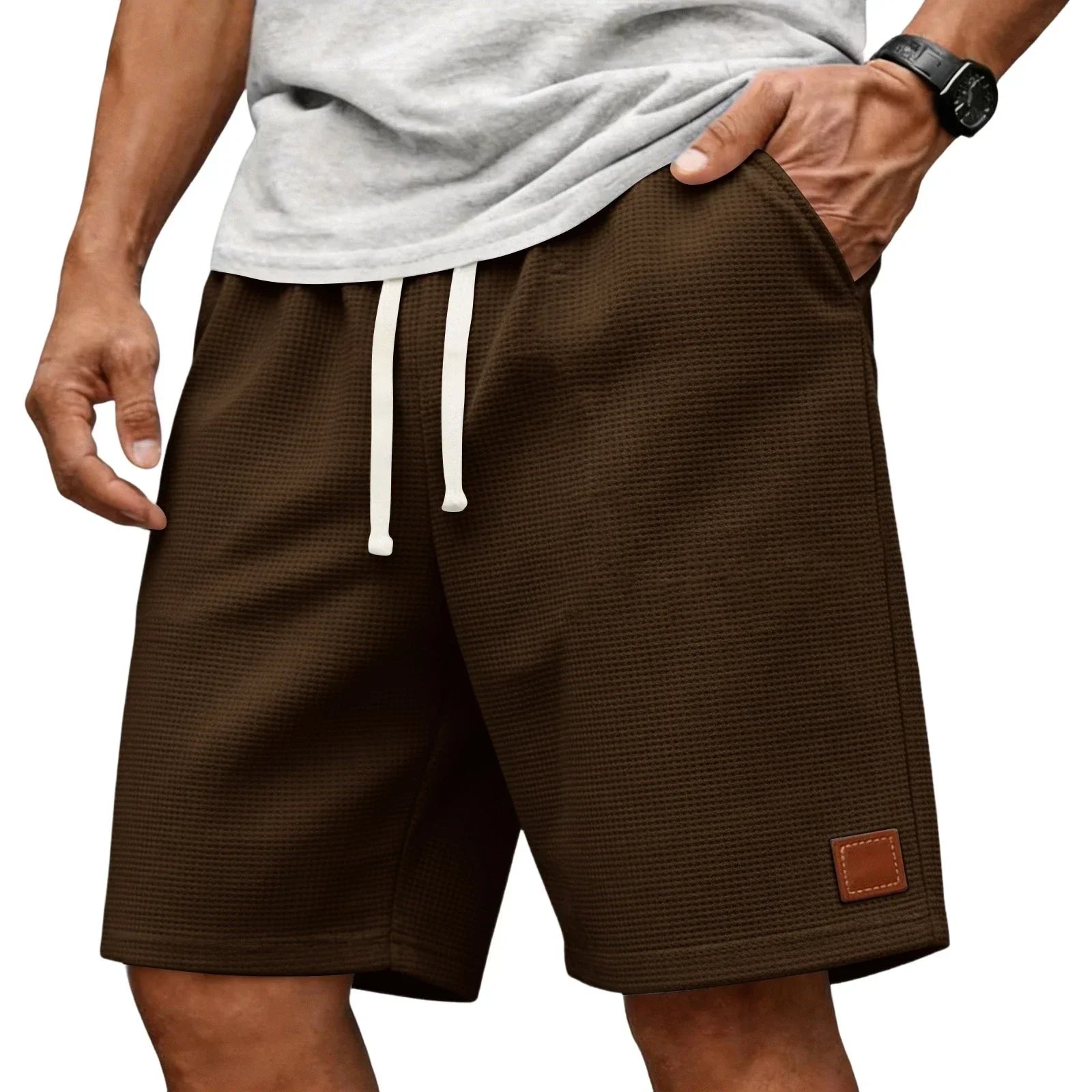 Garenix - Textured Athleisure Shorts